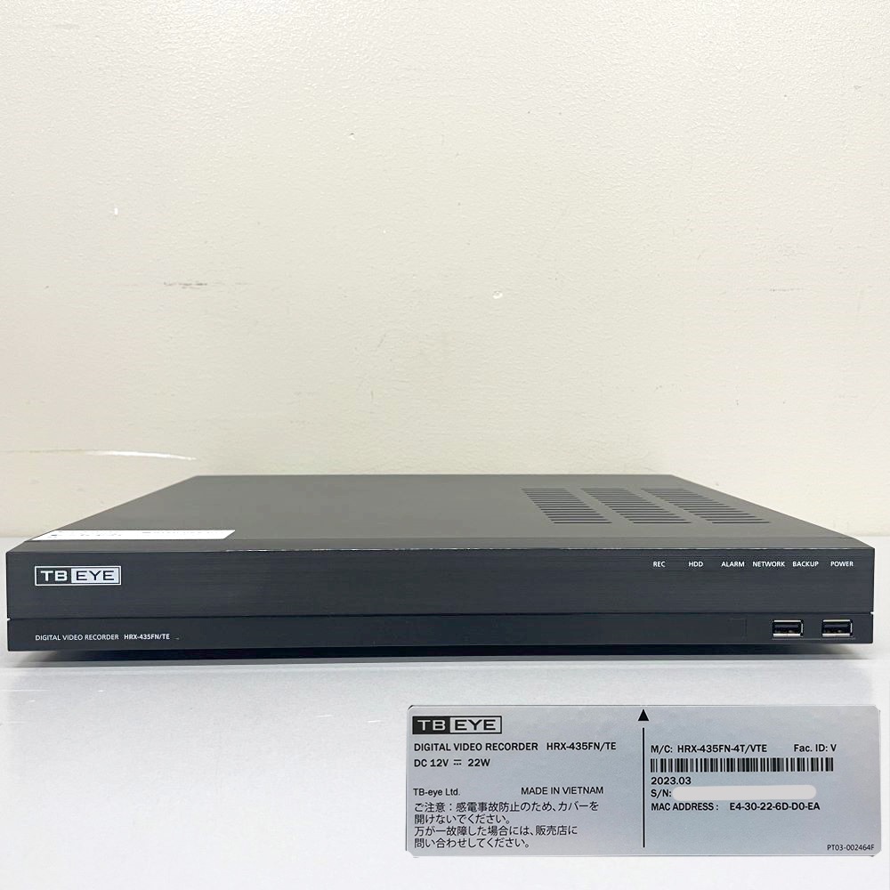 �ƥ����ӡ����� HRX-435FN/TE �ϥ��֥�å�4ch8M4TB�쥳������ SPV-401/TE AHD4CH VP������˥å� ���ʥ�������� SCD-6085RVP/TE ���å� ���Ψ�������� �ɡ��५��� TBEYE ������̵���ۡ���š�