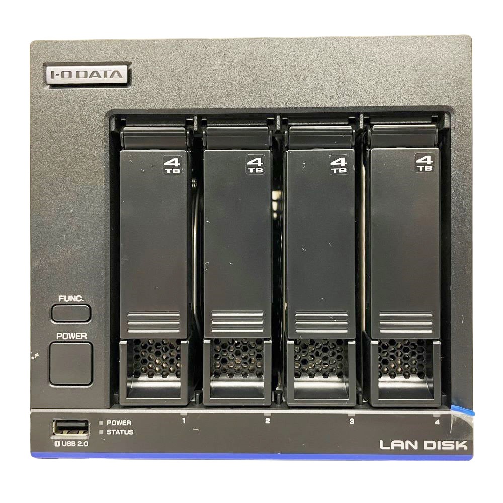 IO�ǡ��� NAS HDL4-X16 4�ɥ饤�� 16TB Linux�١���OS��� ˡ�͸��� ���������ǡ��� ��ͭ�ե����� ��ĥ�ܥ�塼�� RAID ������̵���ۡ���š�