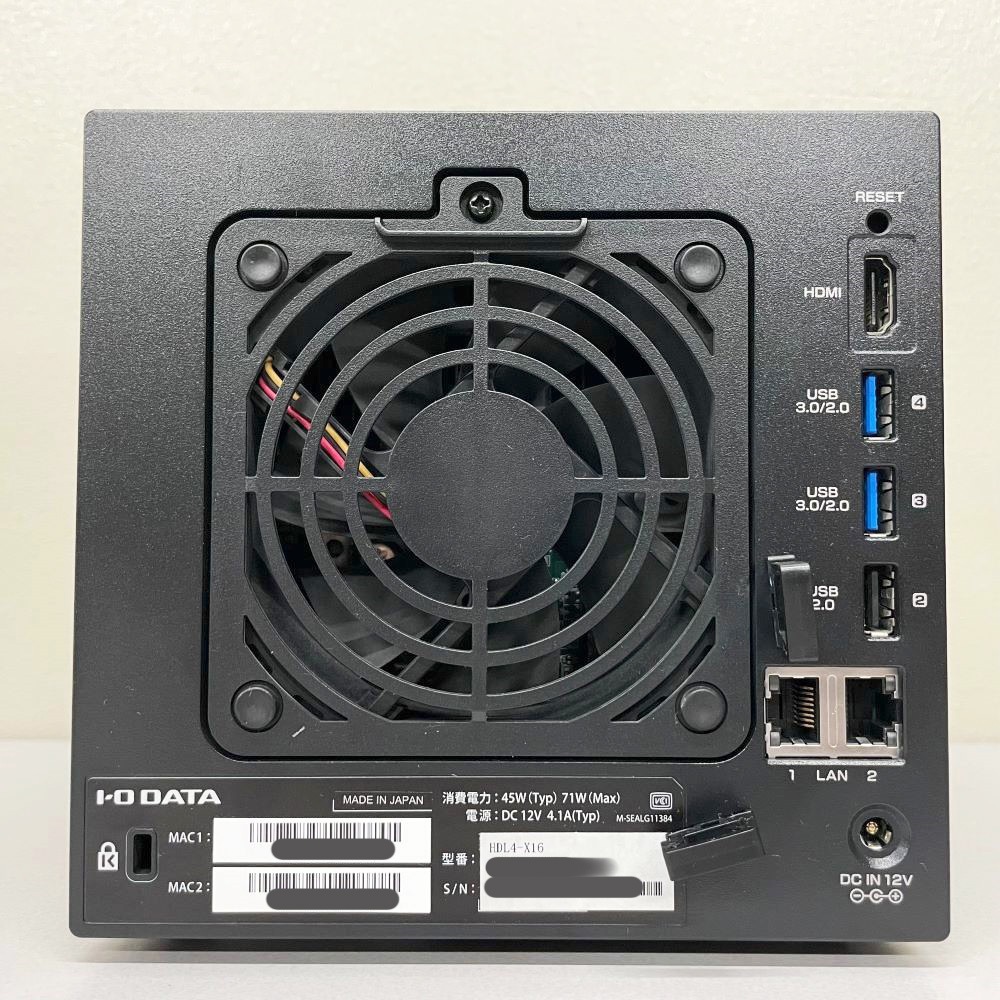 IO�ǡ��� NAS HDL4-X16 4�ɥ饤�� 16TB Linux�١���OS��� ˡ�͸��� ���������ǡ��� ��ͭ�ե����� ��ĥ�ܥ�塼�� RAID ������̵���ۡ���š�