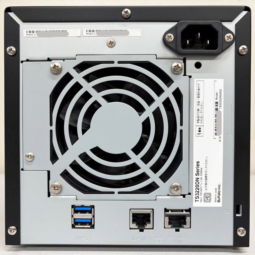 �Хåե����� ˡ�͸���NAS TeraStation TS3220DN0402 2�ɥ饤�� 4TB NAS����HDD��� 2.5GbE ����Navi ���饦�� RAID NAS HDD BUFFALO ������̵���ۡ���š�