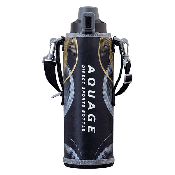 AQUAGE（アクアージュ）ダイレクトスポーツボトル 軽量 直飲み ポーチ付き 2L ADBT-2001