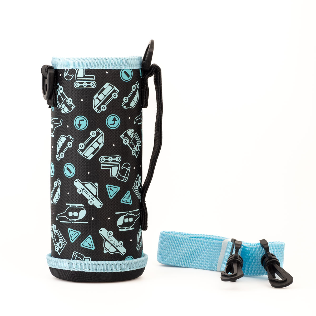 西松屋 ステンレスダイレクトボトル600ml用 ポーチ ブルー NIDBT-602S