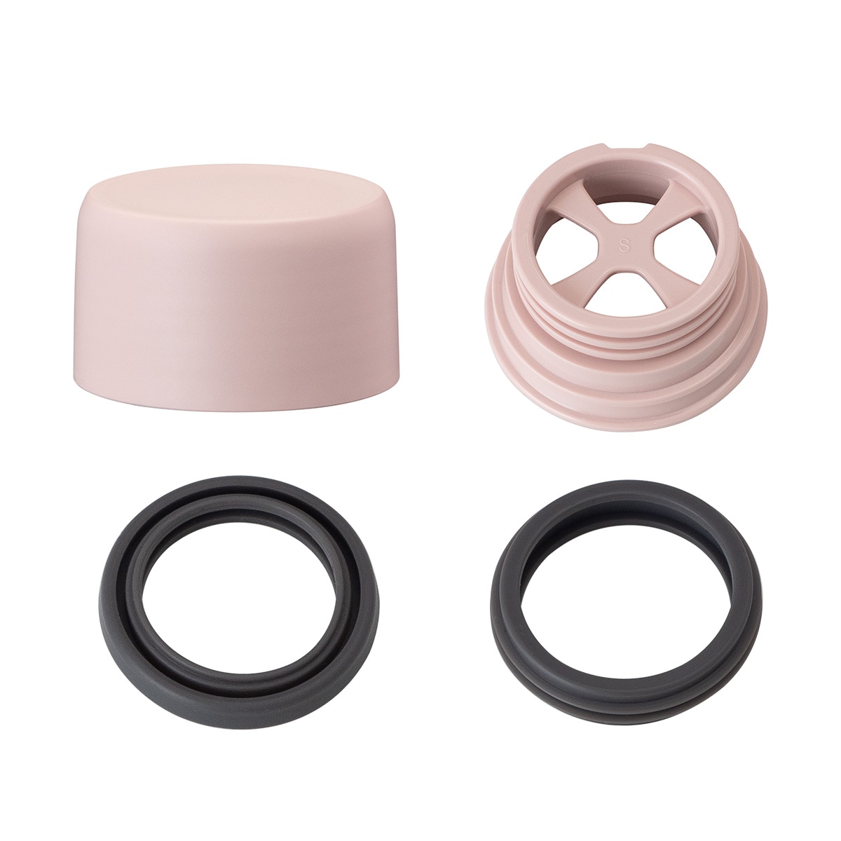 SWITCHMUG（スイッチマグ）軽量スクリューボトル ふた一式 ピンクベージュ AS-PB