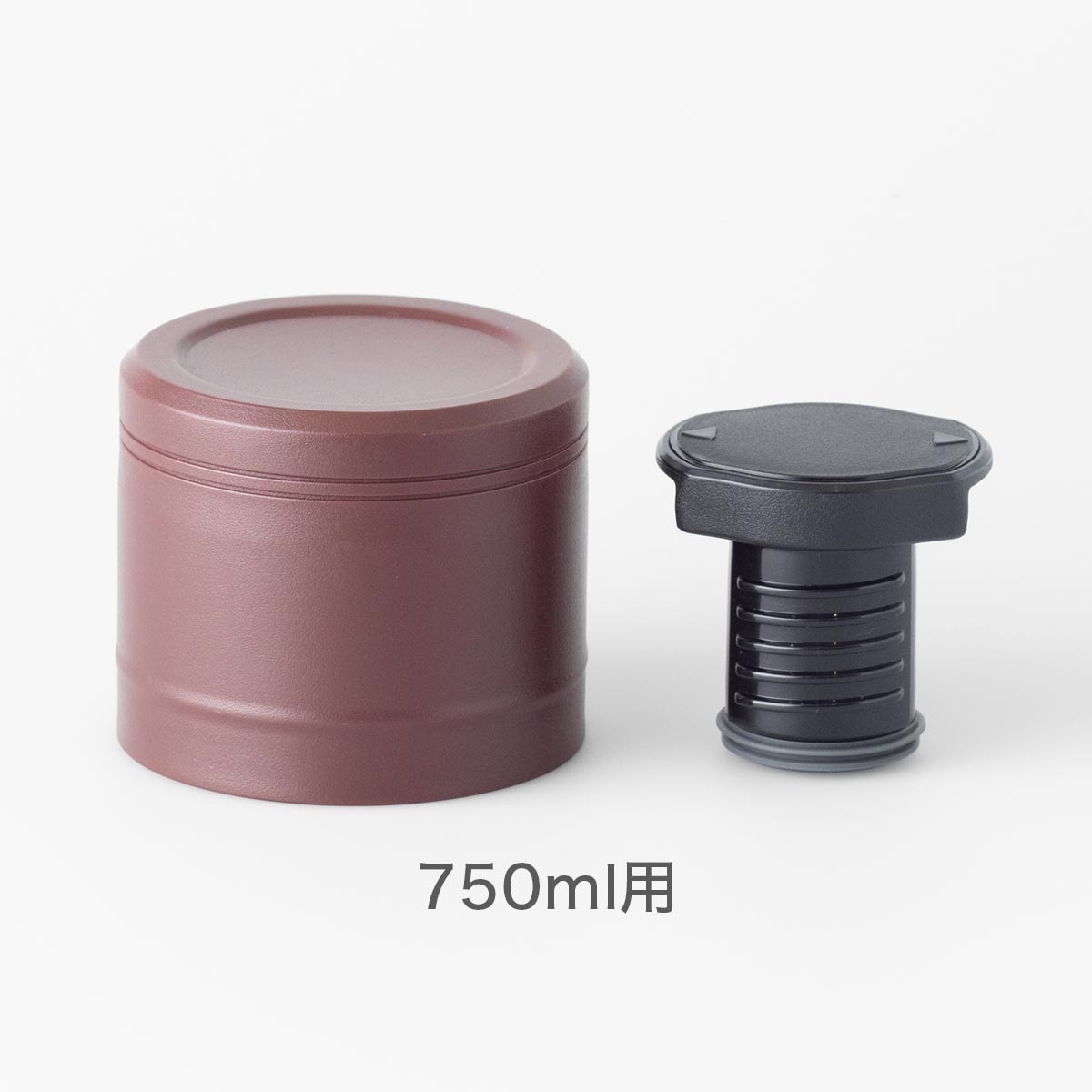 TEMPEAK LIGHT （テンピークライト） 超保温軽量ボトル 750mlバーガンディ用 ふた一式（コップ,中栓） ATPBL-CS-750BGD