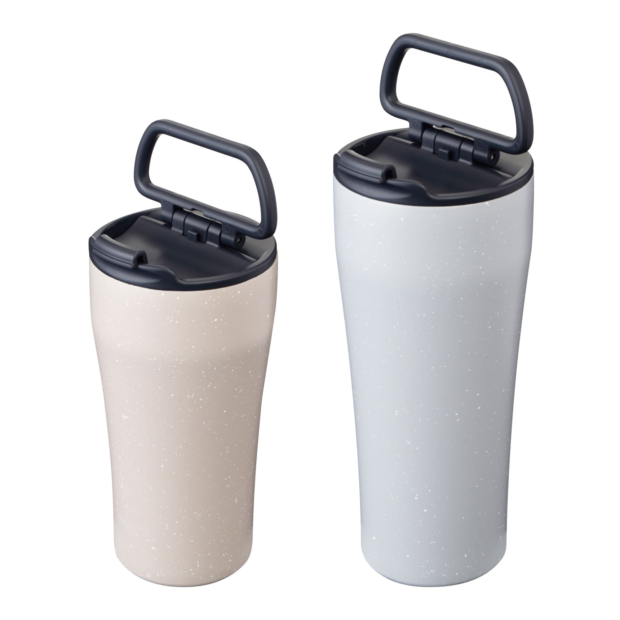CafeLink（カフェリンク）折りたたみハンドル ふた付きタンブラー グレー モカ 355mL 473mL ACST-F