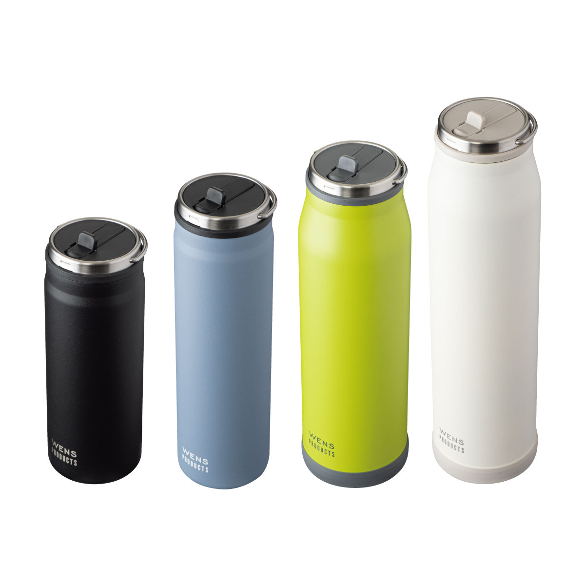 分解して洗える 軽量ワンタッチボトル 360mL 500mL 600mL 800mL AOW
