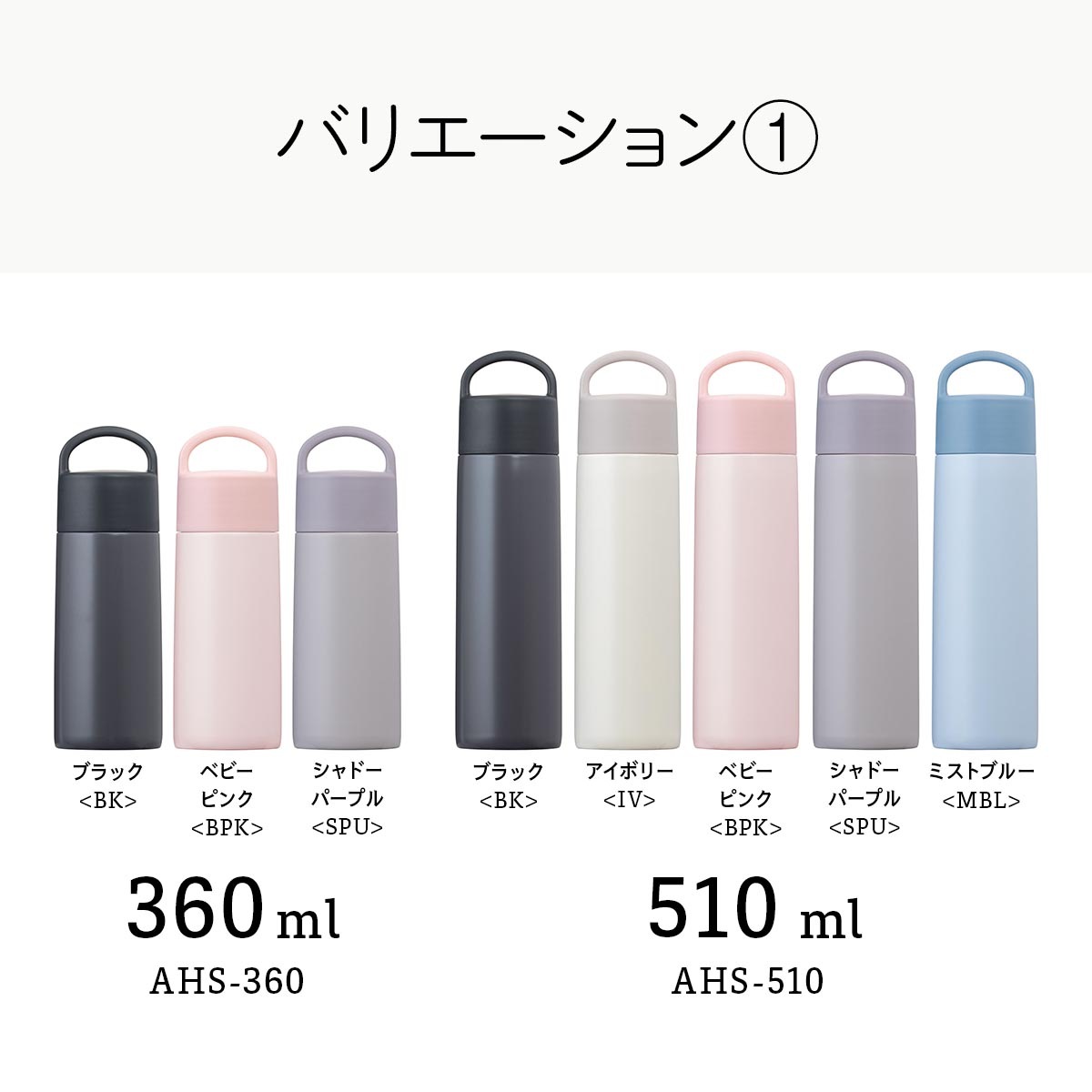 Basic Products ベーシックプロダクツ ハンドル付きスクリューボトル 360ml 510ml 630ml 760ml AHSシリーズ