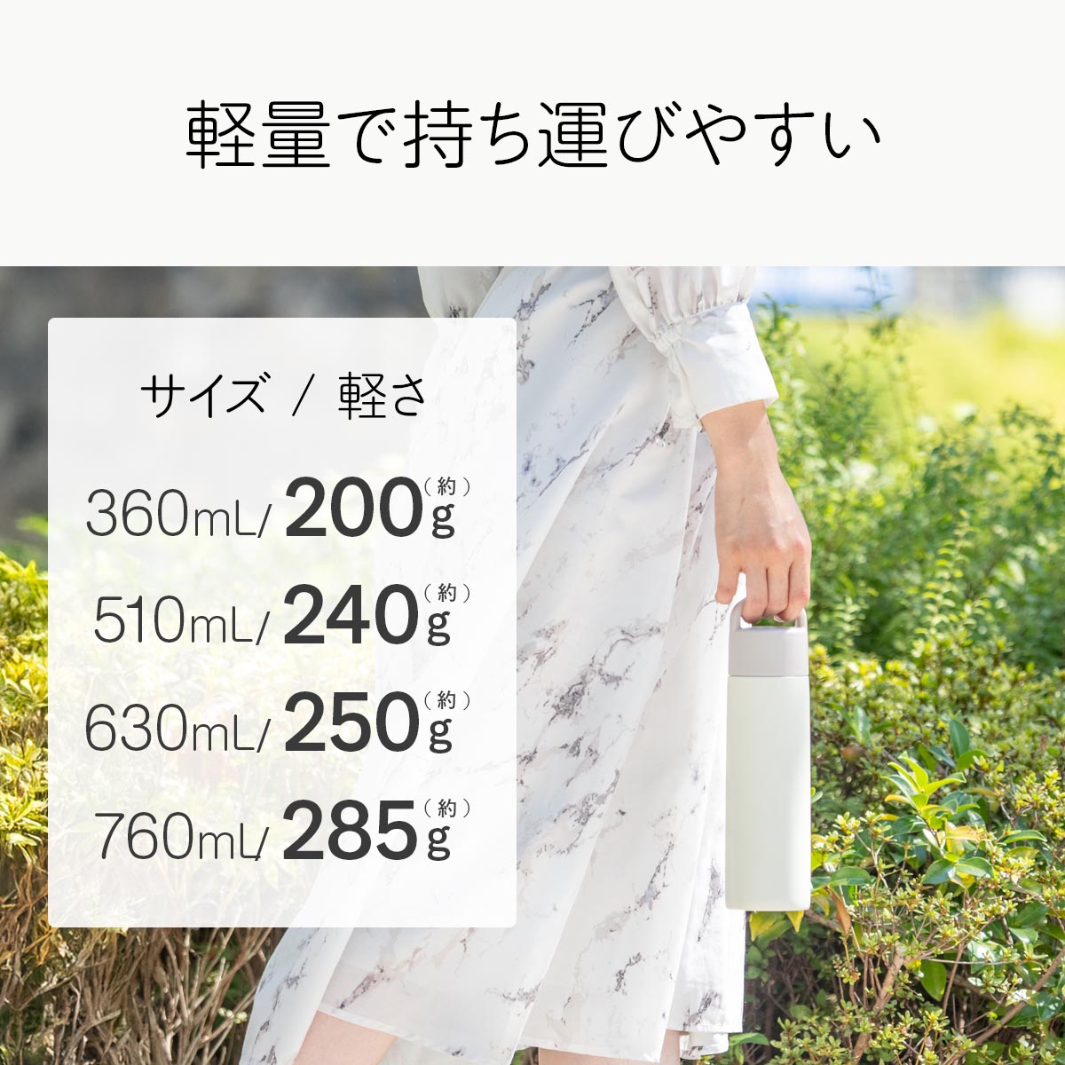 Basic Products ベーシックプロダクツ ハンドル付きスクリューボトル 360ml 510ml 630ml 760ml AHSシリーズ