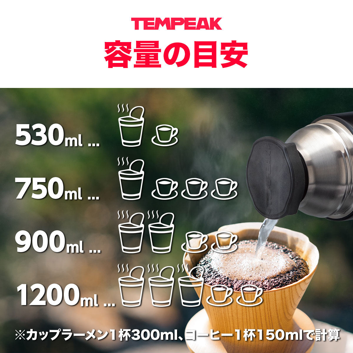 国内最高レベルの保温力 テンピーク 5層構造 Tempeak アウトドア ブラック 山頂でカップ麺 登山 真空断熱 超保温ボトル 900ml お年玉セール特価 超保温ボトル 国内最高レベルの保温力 テンピーク 5層構造 Tempeak アウトドア ブラック 山頂でカップ麺 登山 真空断熱 超保温ボトル 900ml お年玉セール特価 超保温ボトル