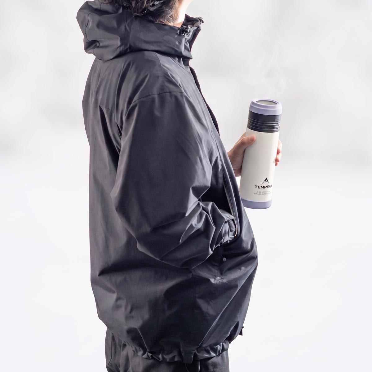 TEMPEAK（テンピーク）超保温ボトル 国内最高レベルの保温力 コップ付き 530ml 750ml 900ml 1200ml ブラック シルバーグリーン ターコイズ コヨーテ ライトグレー ミルキーグリーンATPB