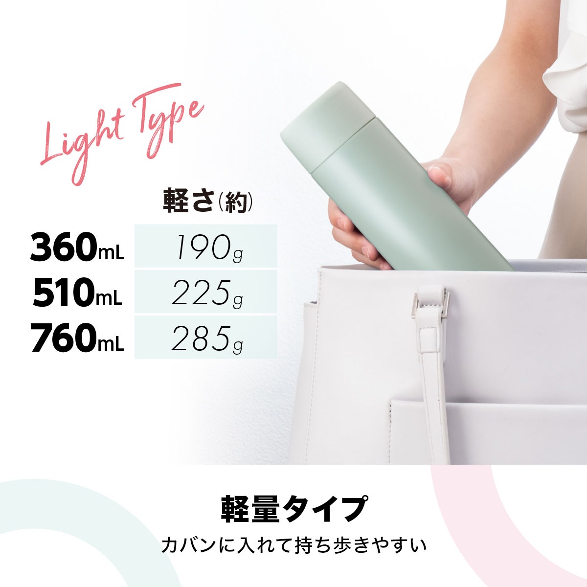 SWITCHMUG（スイッチマグ）軽量スクリューボトル 360mL 510mL 760mL ASシリーズ