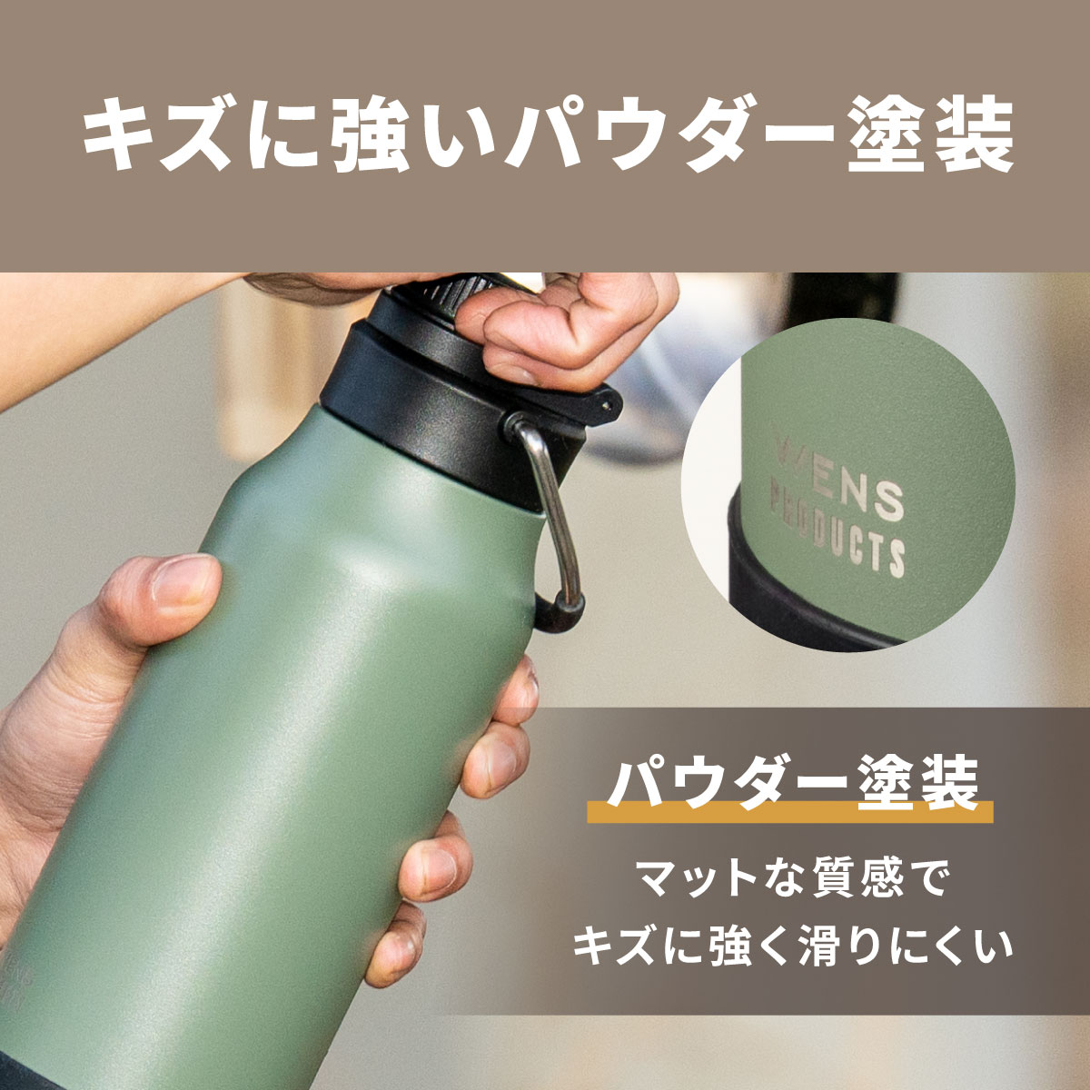 WENS PRODUCTS（ウェンズプロダクツ） ハンドル付きダイレクトボトル 600mL 1.0L 1.2L ADHB-Bシリーズ