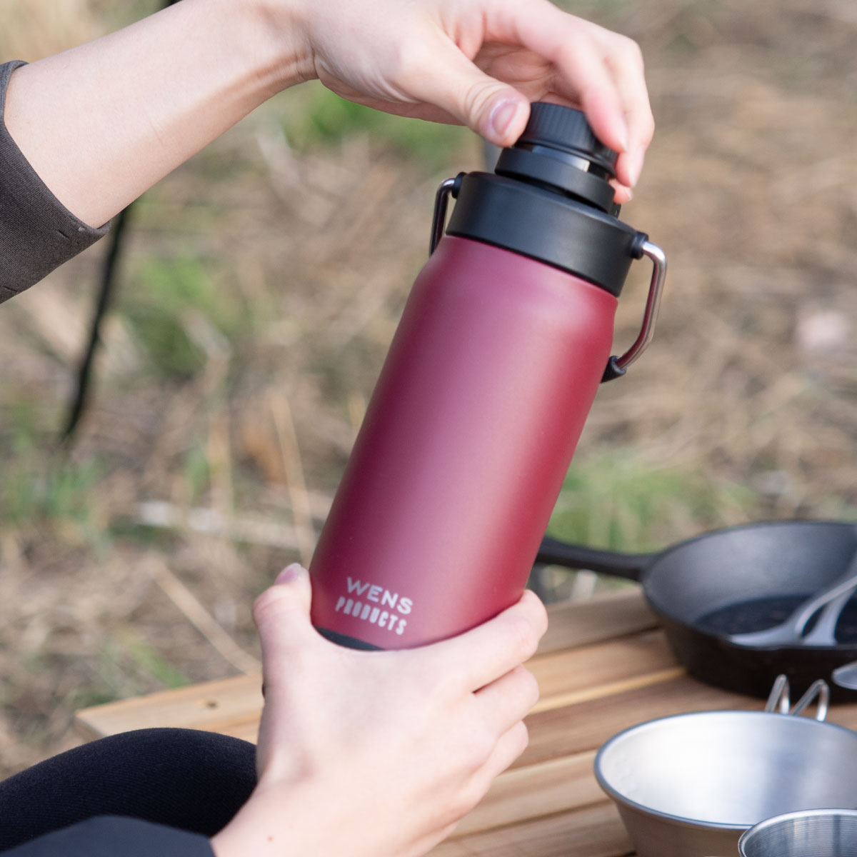 WENS PRODUCTS（ウェンズプロダクツ） ハンドル付きダイレクトボトル 600mL 1.0L 1.2L ADHB-Bシリーズ