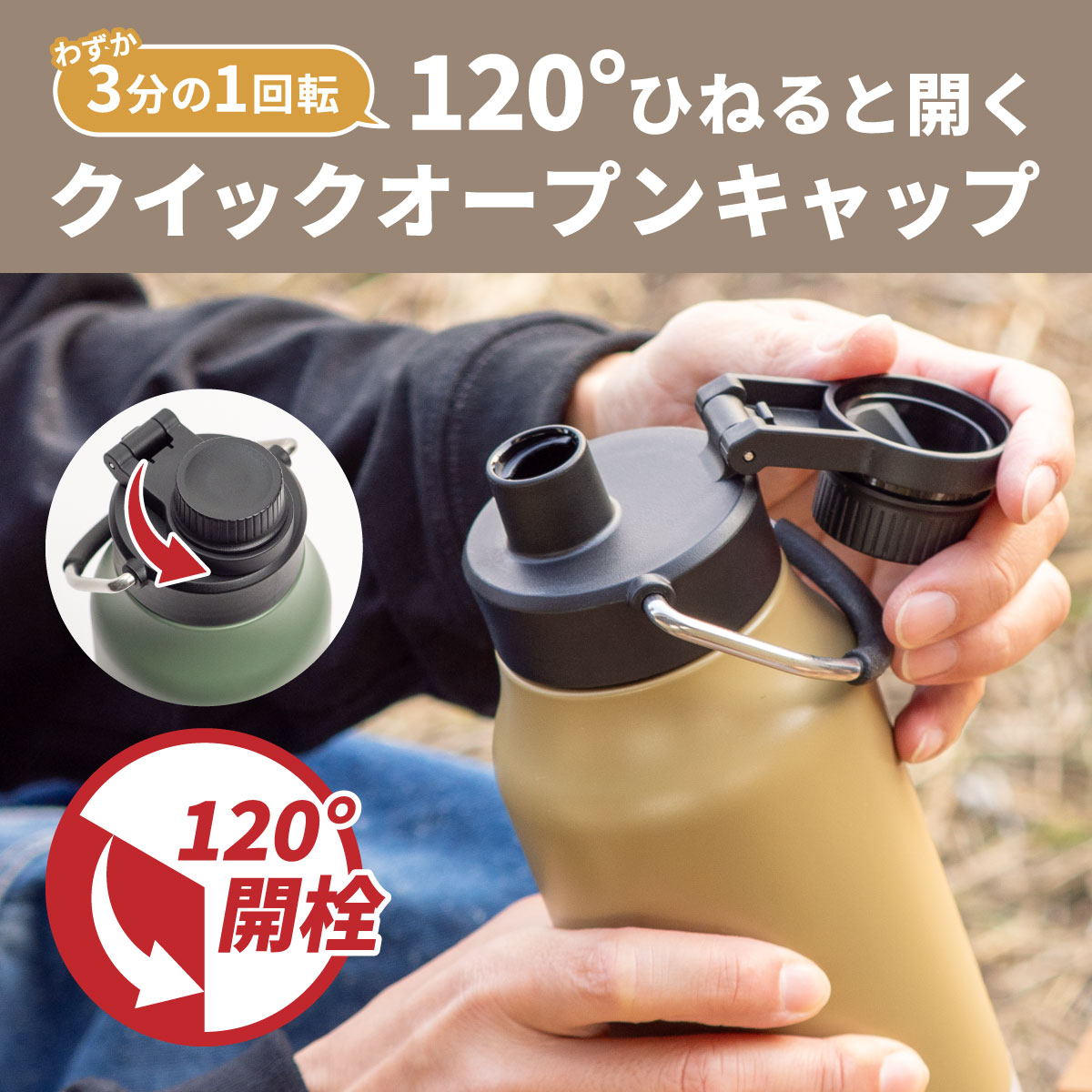WENS PRODUCTS（ウェンズプロダクツ） ハンドル付きダイレクトボトル 600mL 1.0L 1.2L ADHB-Bシリーズ