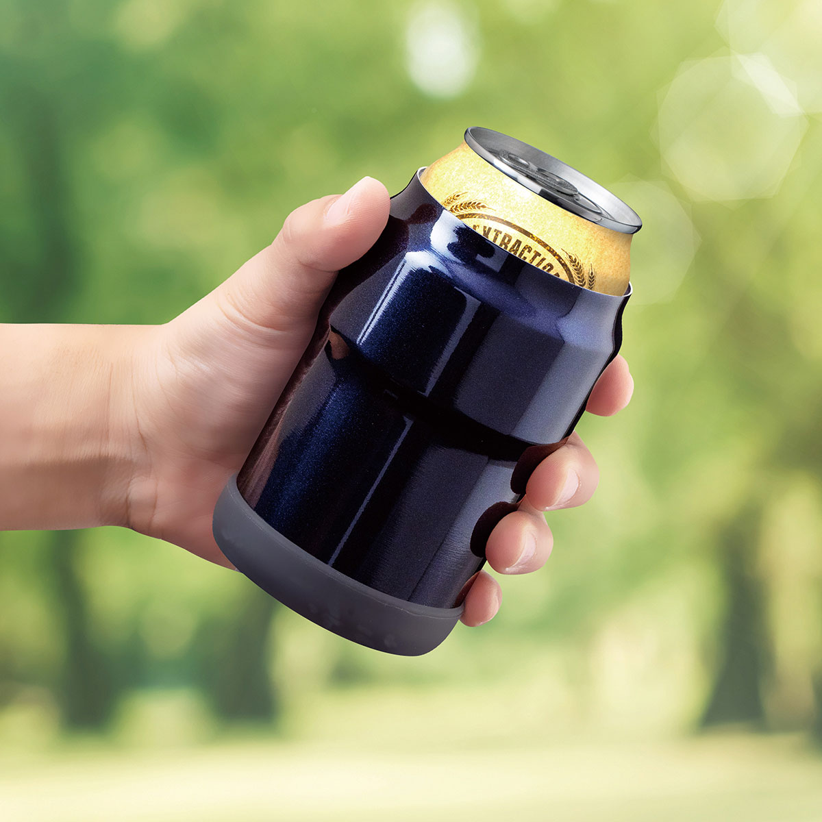 WENS（ウェンズ）保冷缶ホルダー 350ml缶用 ネイビー AWCH-350NV