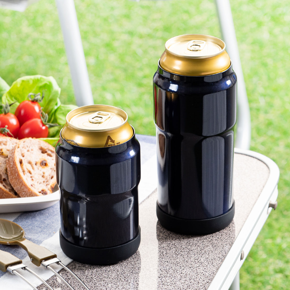 WENS（ウェンズ）保冷缶ホルダー 350ml缶用 ネイビー AWCH-350NV