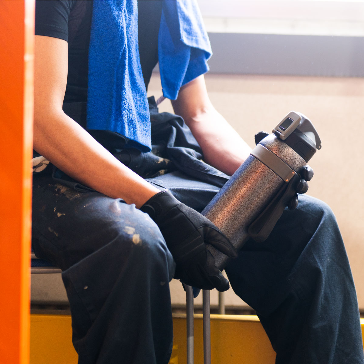 ワーカーズボトル ハンドストラップ付き ダイレクトボトル 1.0L/1.5L