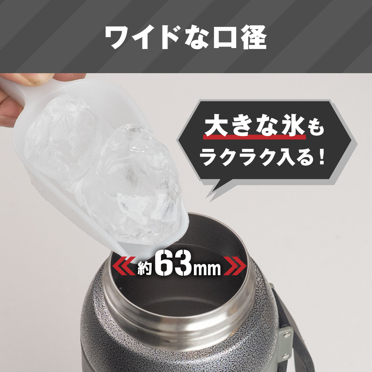 ワーカーズボトル ハンドストラップ付き ダイレクトボトル 1.0L/1.5L
