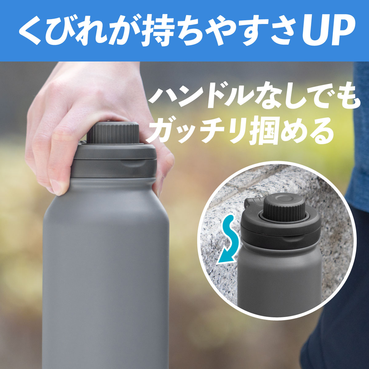 Activa（アクティバ） ハンドル付きダイレクトボトル 590mL 1.0L 1.2L ADHB-Aシリーズ
