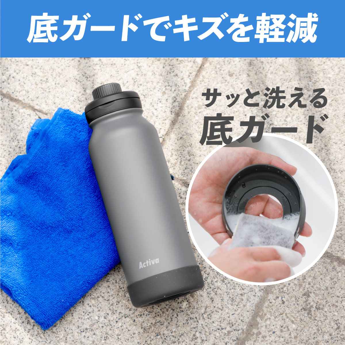 Activa(アクティバ) ハンドル付きダイレクトボトル 590mL 1.0L 1.2L ADHB-Aシリーズ