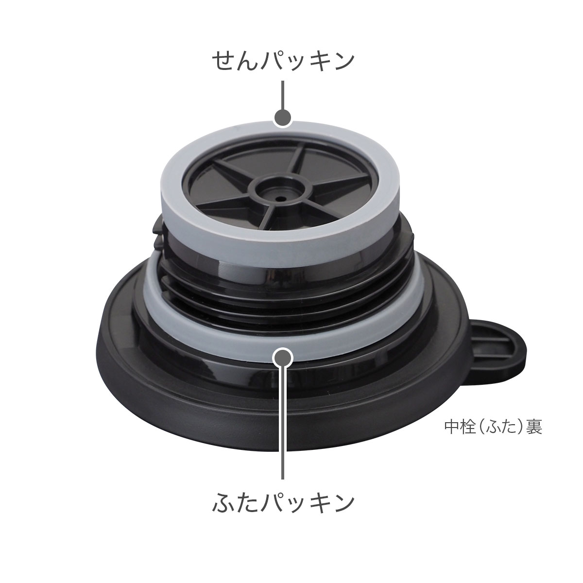 軽量スリムステンレス卓上ポット(ATP)用 ふたパッキン ATP-FP