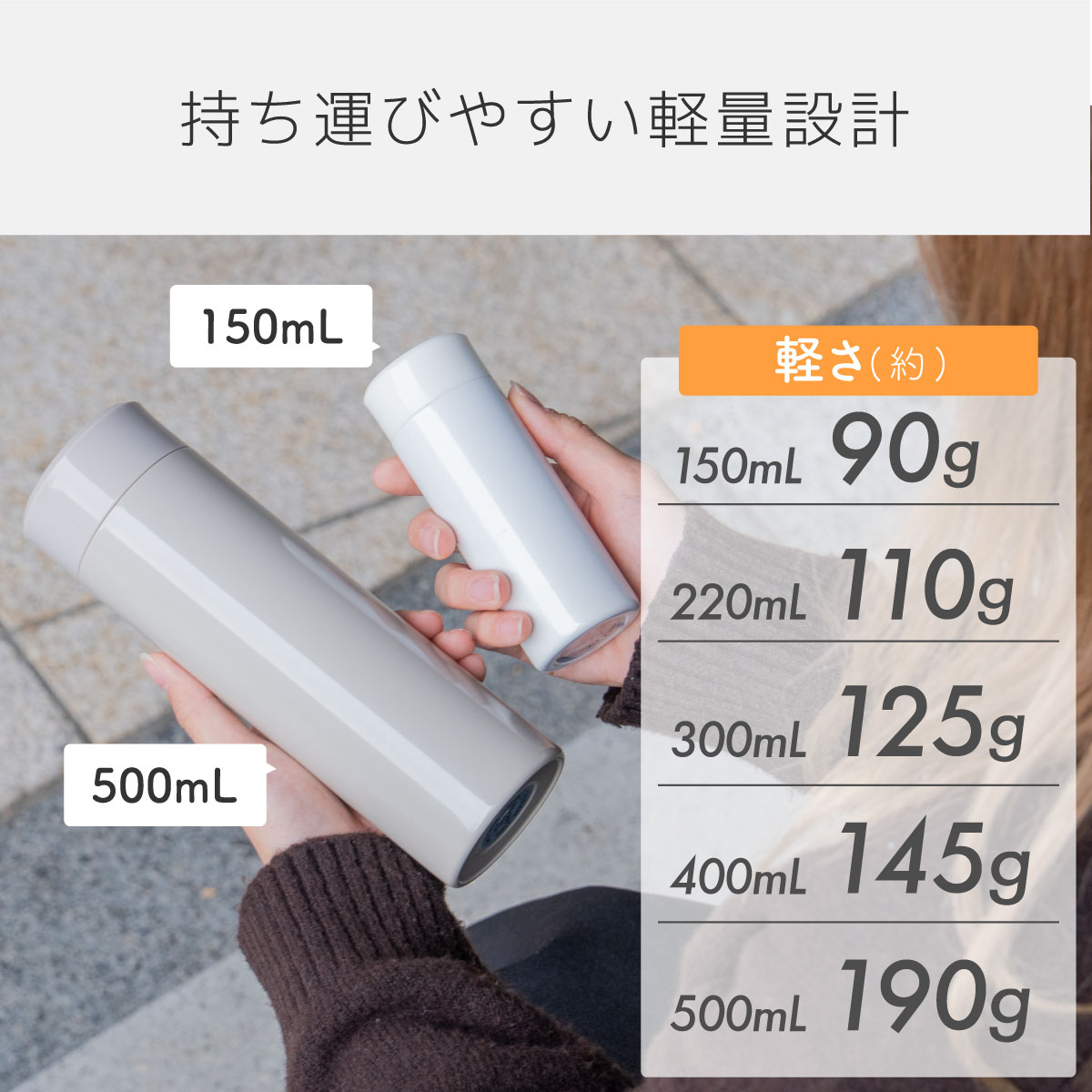 Airlist(エアリスト)超軽量スリムボトル 220ml ピンク ARSS-200PK