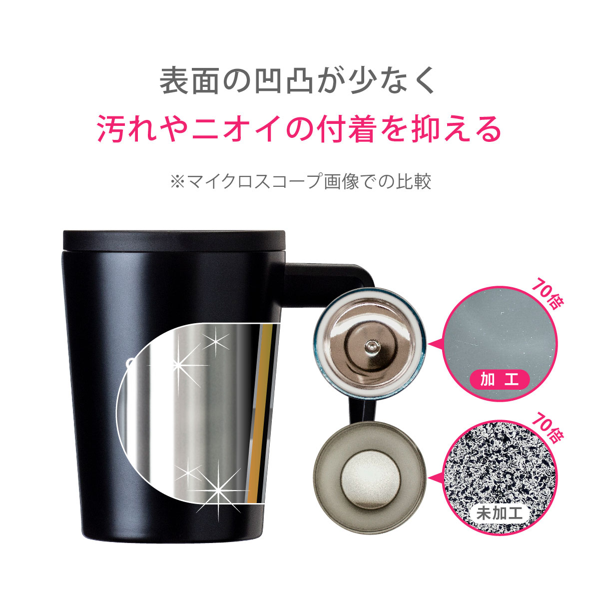 CafeLink(カフェリンク)カレント・ふた付きコーヒーマグカップ 330ml レッド ASM-330RD