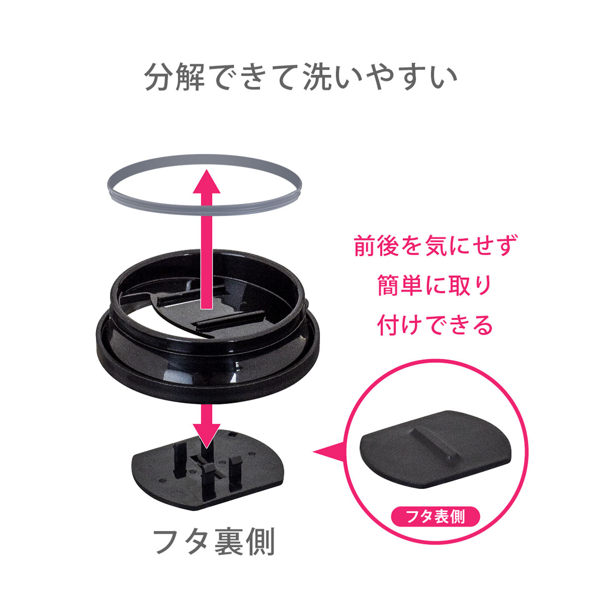 CafeLink(カフェリンク)カレント・ふた付きコーヒーマグカップ 330ml レッド ASM-330RD