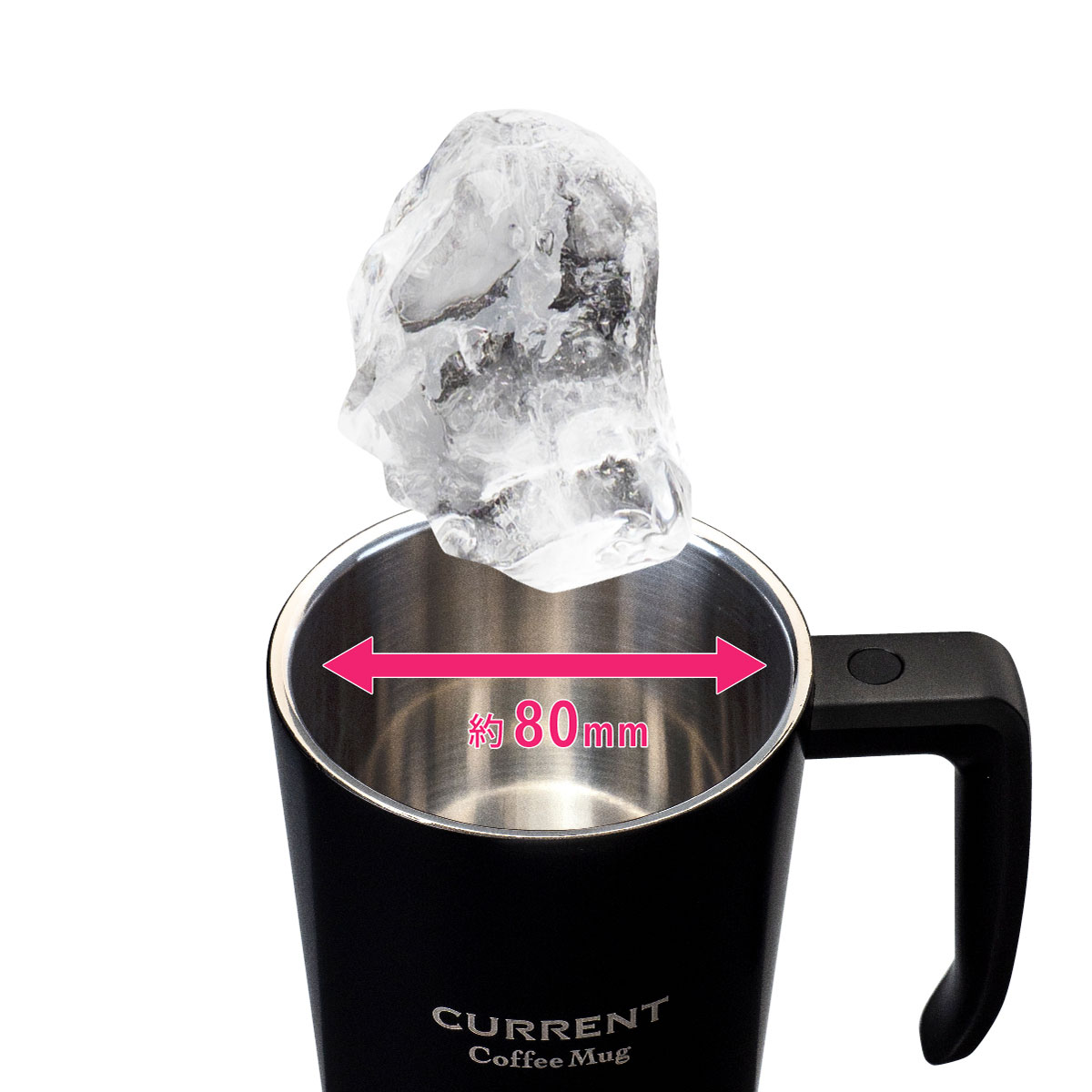 CafeLink(カフェリンク)カレント・ふた付きコーヒーマグカップ 330ml レッド ASM-330RD