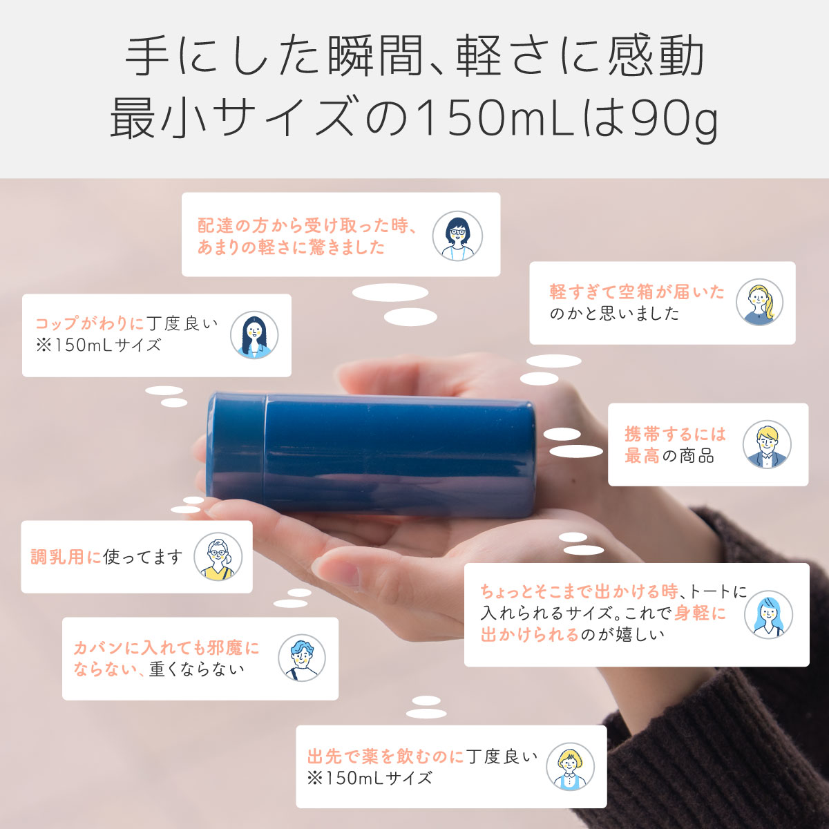 Airlist（エアリスト）超軽量スリムボトル 220ml イエロー ARSS-200YE