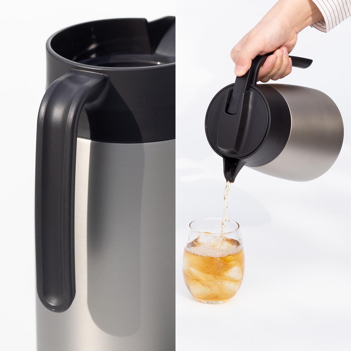 ケース販売 12個入り VARIUS（バリウス）超軽量コンパクトステンレスポット フタが分解して洗える 800mL AVTP-05-CASE
