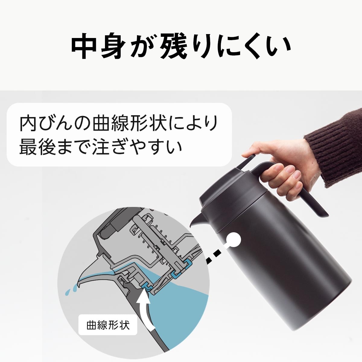 VARIUS（バリウス）超軽量コンパクトステンレスポット フタが分解して洗える 800mL 1100mL 1600mL 2100mL AVTP-05