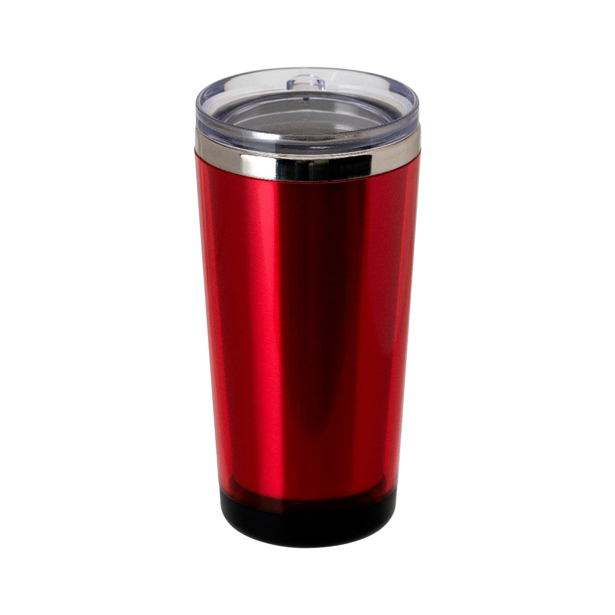 好きな絵柄の台紙が入る ふた付き中空ステンレスタンブラー 370ml レッド ACT-370RD