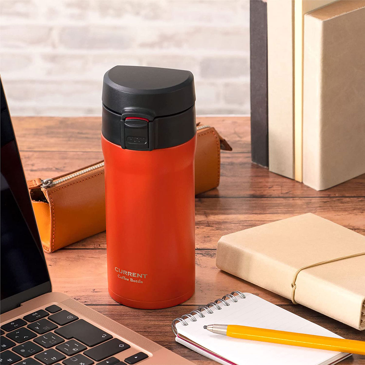 CafeLink(カフェリンク)カレント・コーヒーワンタッチボトル 350ml オレンジ ACW-352OR