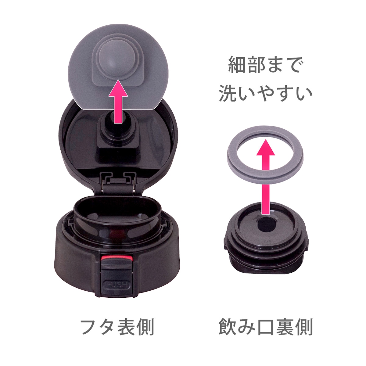 CafeLink(カフェリンク)カレント・コーヒーワンタッチボトル 350ml オレンジ ACW-352OR