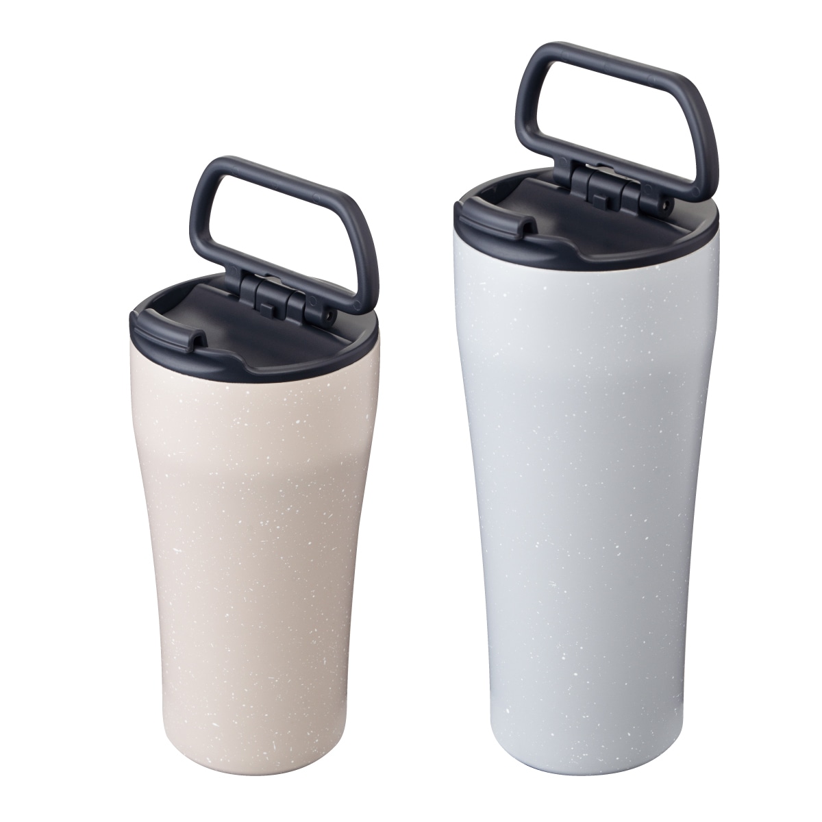 CafeLink（カフェリンク）折りたたみハンドル ふた付きタンブラー グレー モカ 355mL 473mL ACST-F