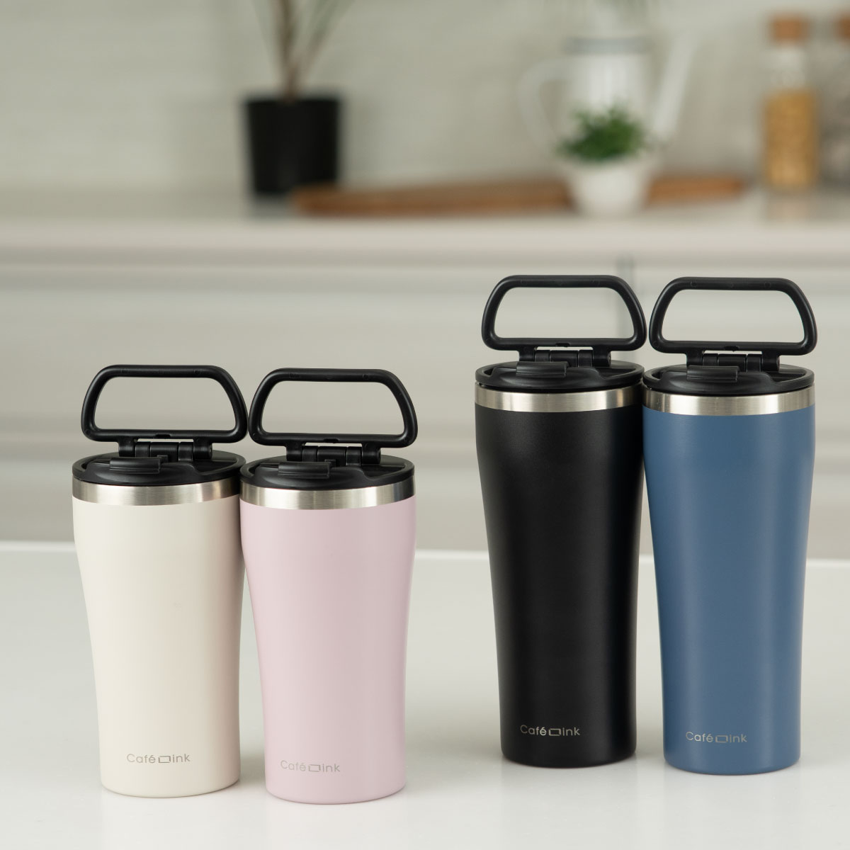 CafeLink(カフェリンク)折りたたみハンドル ふた付きタンブラー 355mL 473mL ACST-Fシリーズ