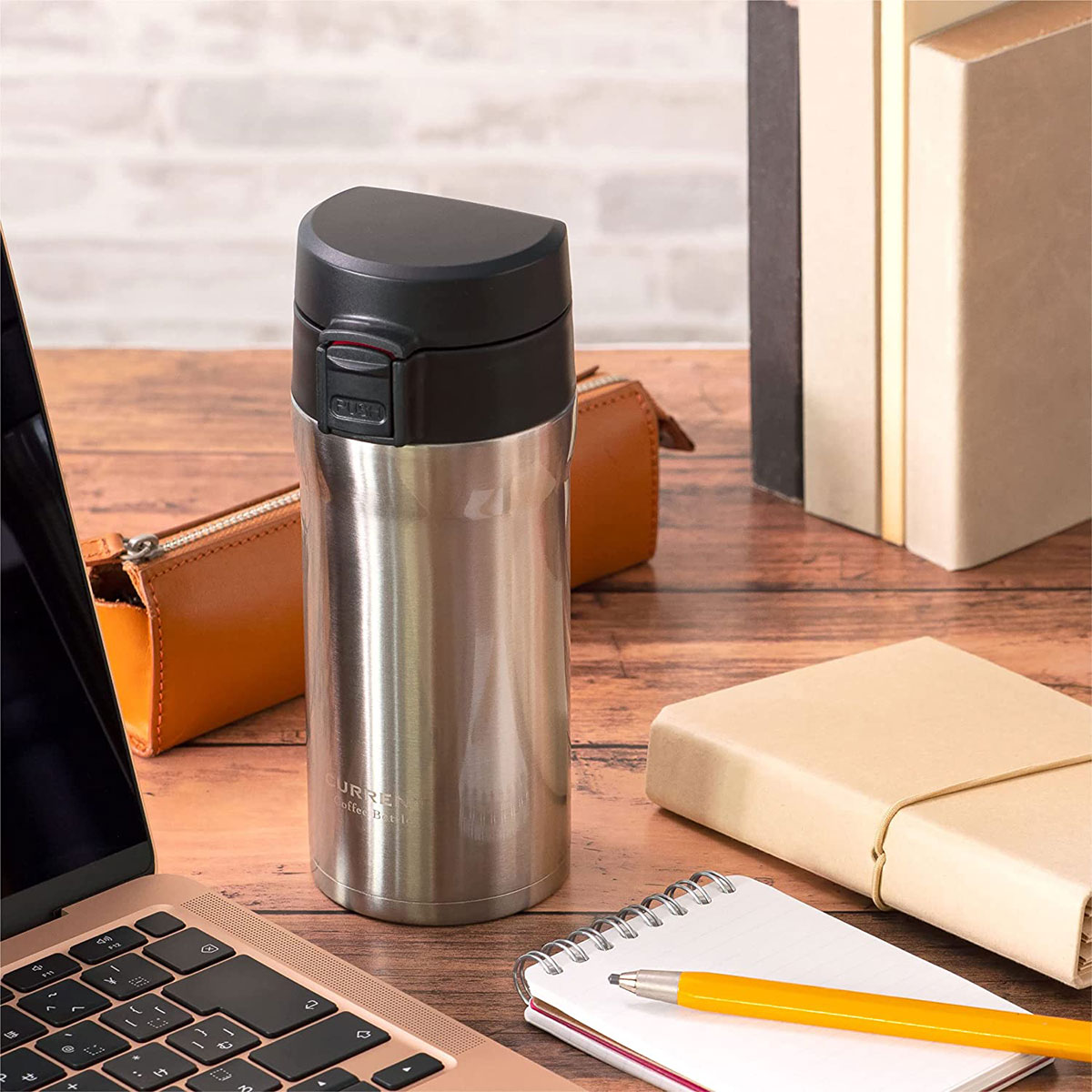 CafeLink(カフェリンク)カレント・コーヒーワンタッチボトル 350ml シルバー ACW-352SV