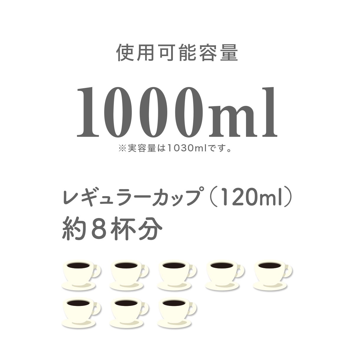 ケース販売 CafeLink（カフェリンク）カレント・アジャスタブルサーバー 1.03L ブラック ACS-1005BK6P