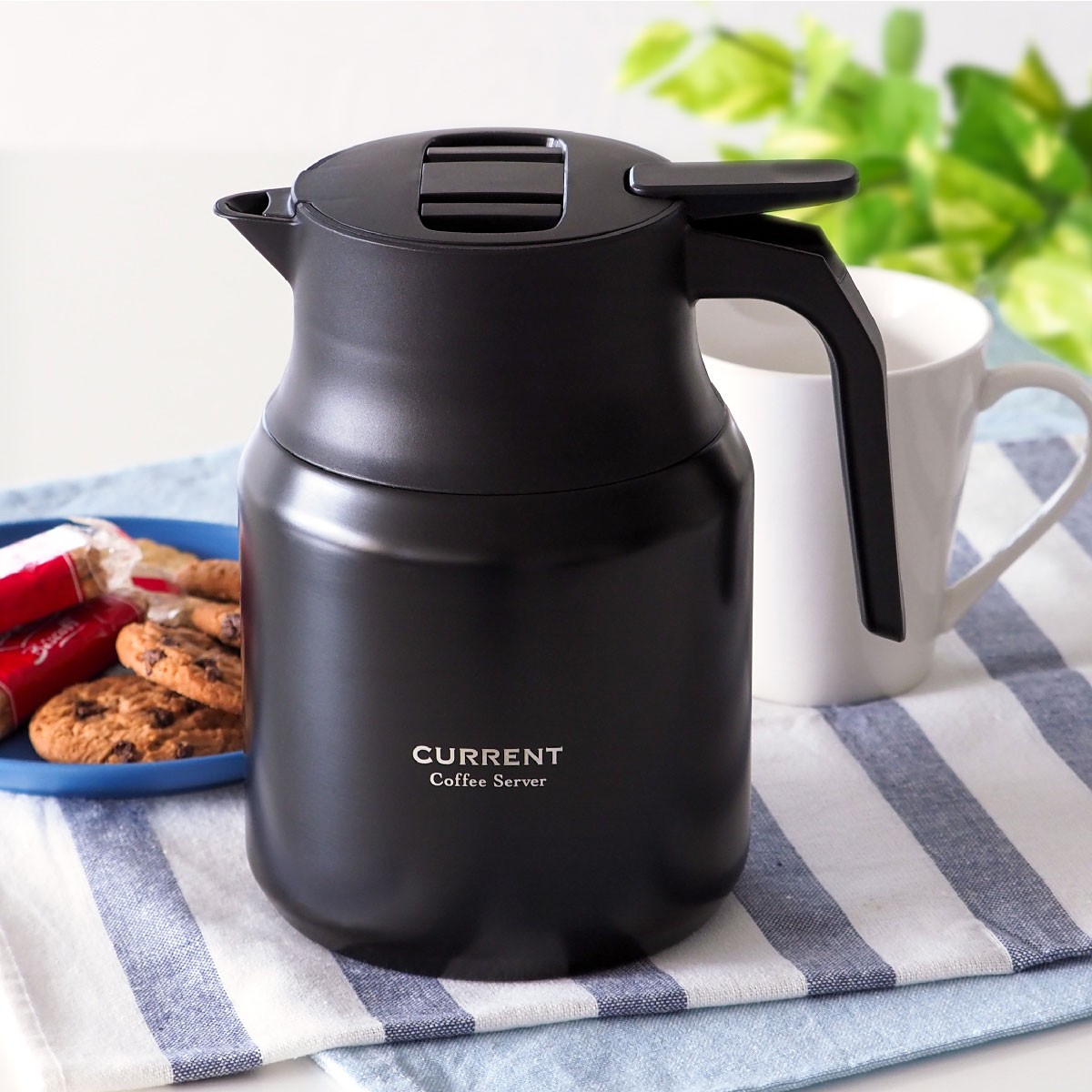 ケース販売 CafeLink（カフェリンク）カレント・アジャスタブルサーバー 1.03L ブラック ACS-1005BK6P