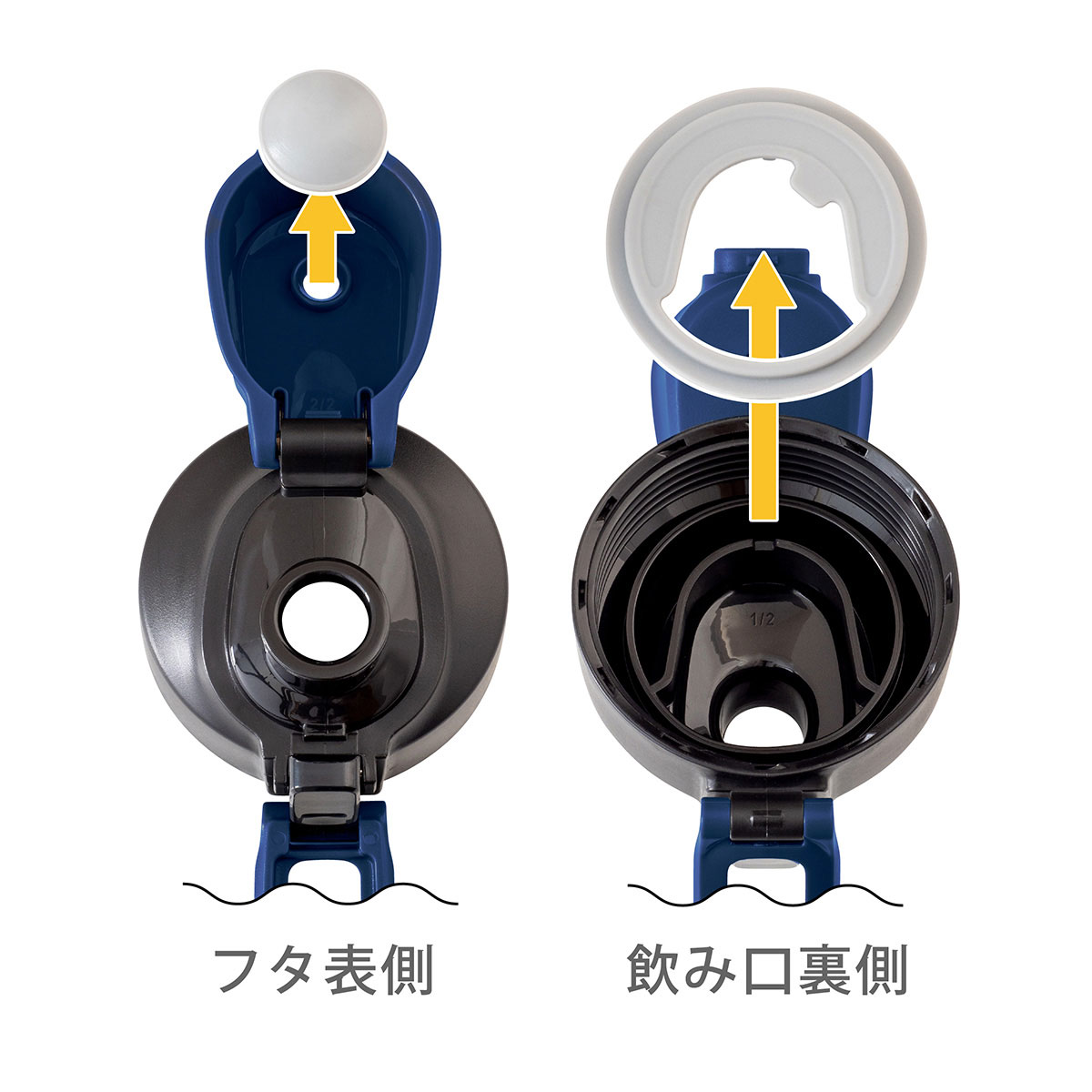 キズに強い ワーカーズボトル1L用 ふたパッキン ADWB-BFP