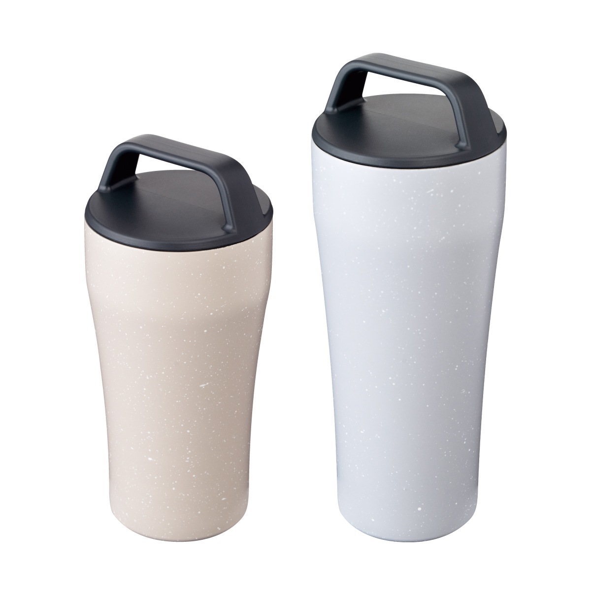 CafeLink（カフェリンク）固定ハンドル ふた付きタンブラー グレー モカ 355mL 473mL ACST-H
