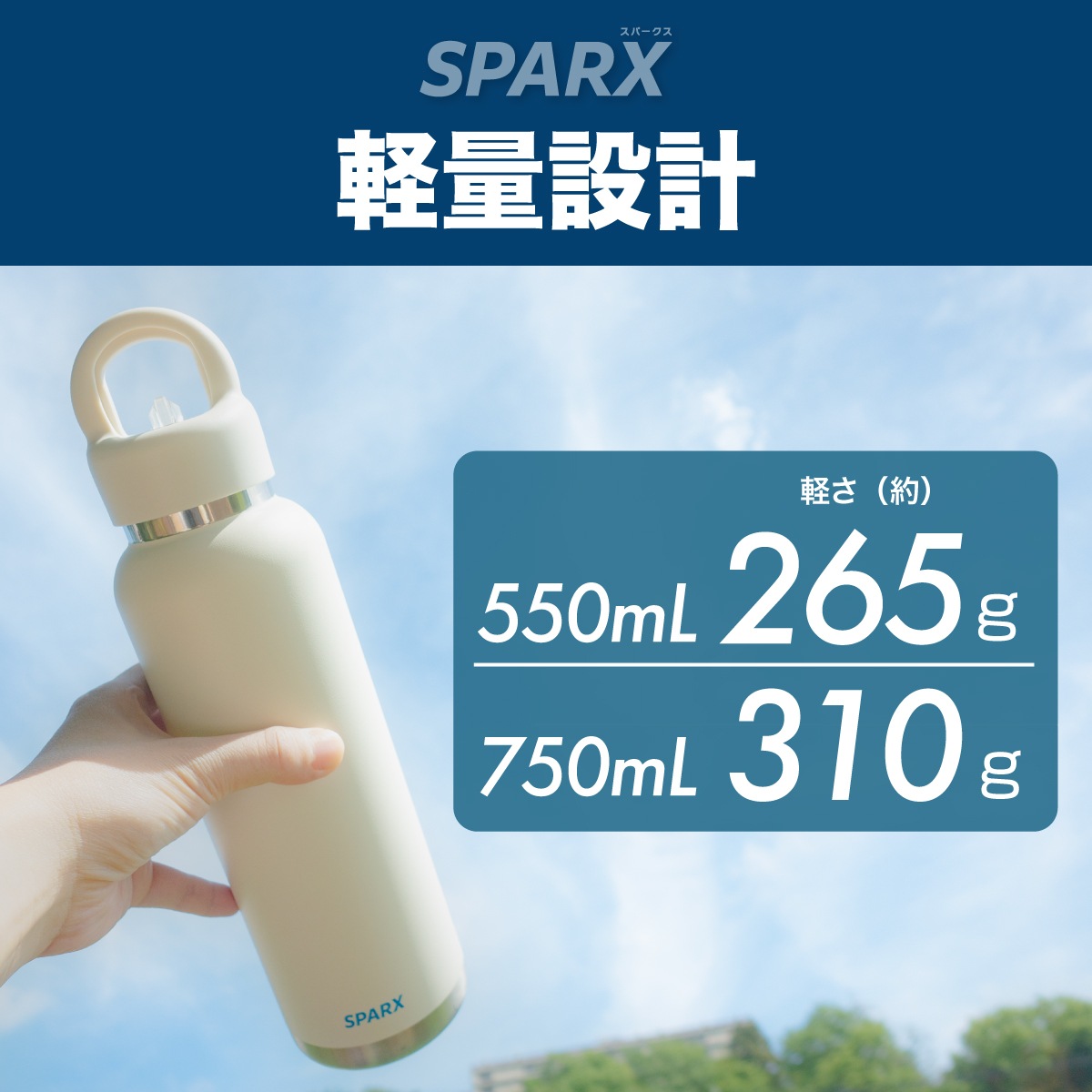 SPARX（スパークス）真空断熱炭酸用ボトル 550ml 750ml  ASOH