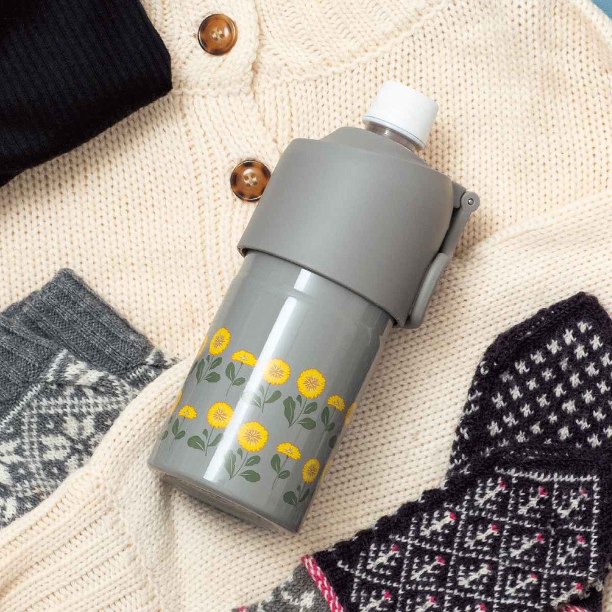 BOTTLE in BOTTLE（ボトルインボトル）花柄 ペットボトルホルダー Eタイプ ハンドル付き ABIB-EFシリーズ