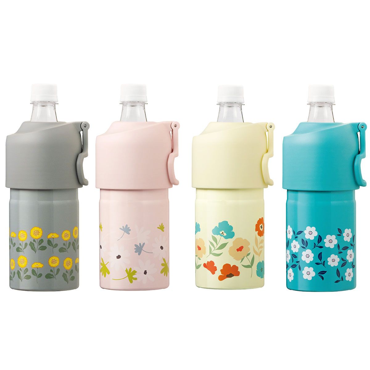 BOTTLE in BOTTLE（ボトルインボトル）花柄 ペットボトルホルダー Eタイプ ハンドル付き ABIB-EFシリーズ