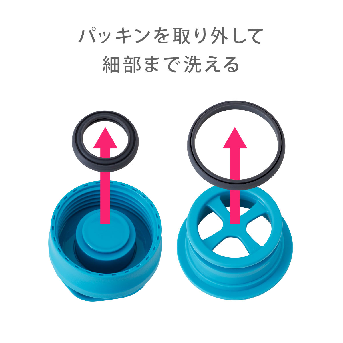 AIRLISTSPORTS（エアリストスポーツ）超軽量ステンレスボトル用 ふた一式 グリーン ARSP-GR