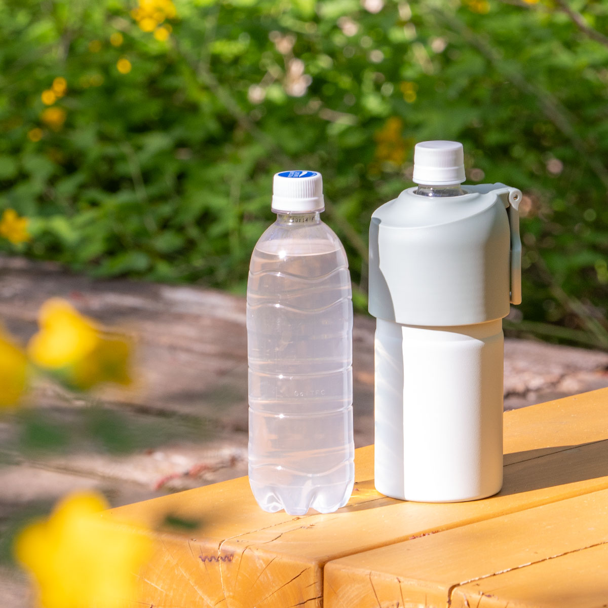 ケース販売 12個/24個入り BOTTLE in BOTTLE（ボトルインボトル）グラデーション ペットボトルホルダー Eタイプ ハンドル付き ABIB-EG-CASE