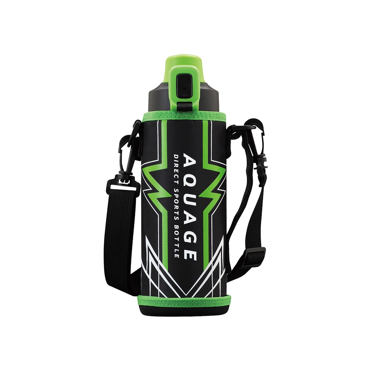 AQUAGE（アクアージュ）ダイレクトスポーツボトル 軽量 直飲み ポーチ付き 800ml ADBT-801