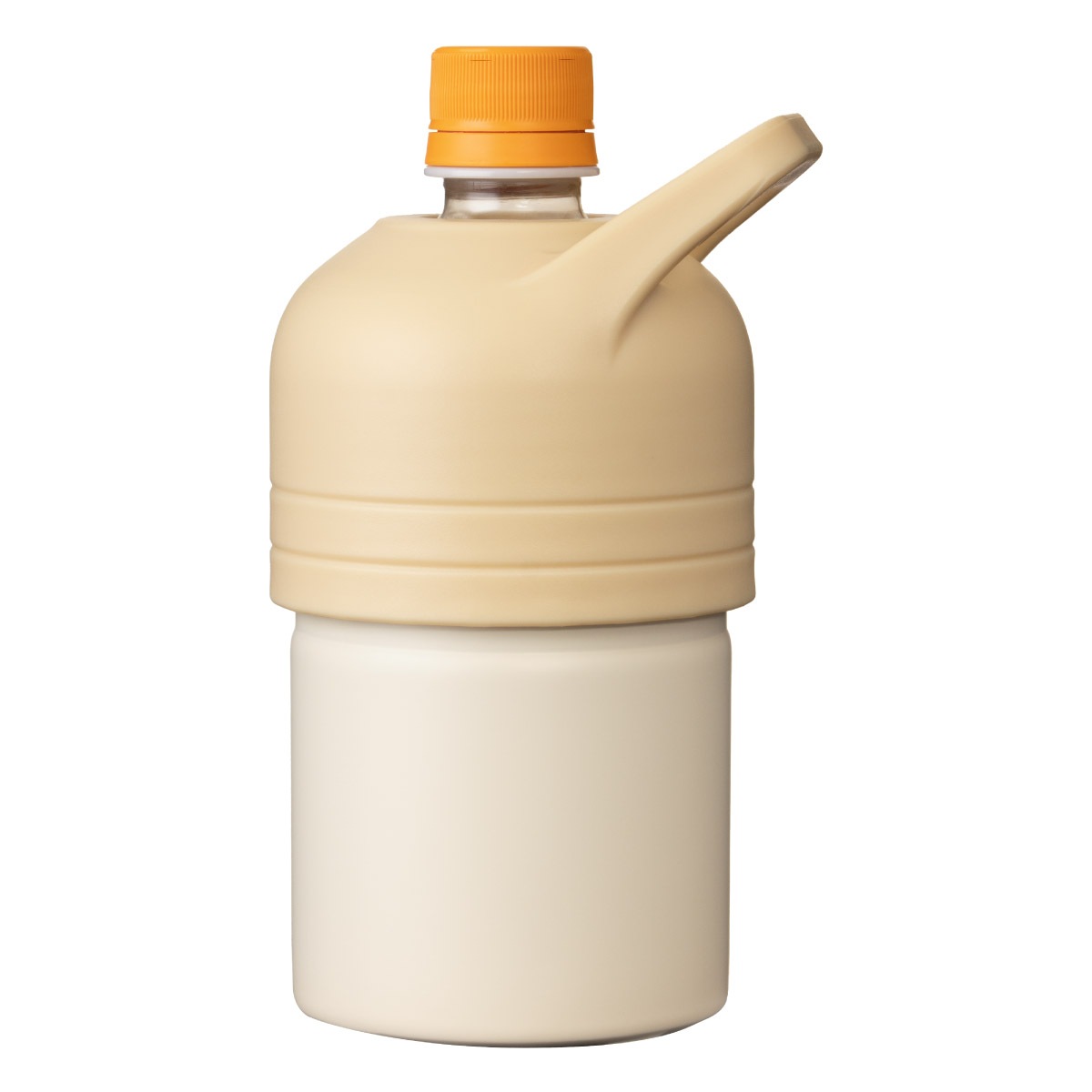 ケース販売 BOTTLE in BOTTLE（ボトルインボトル）ペットボトルホルダー 保温用 Fタイプ 持ち手付き ブラック ABIB-FBK24P