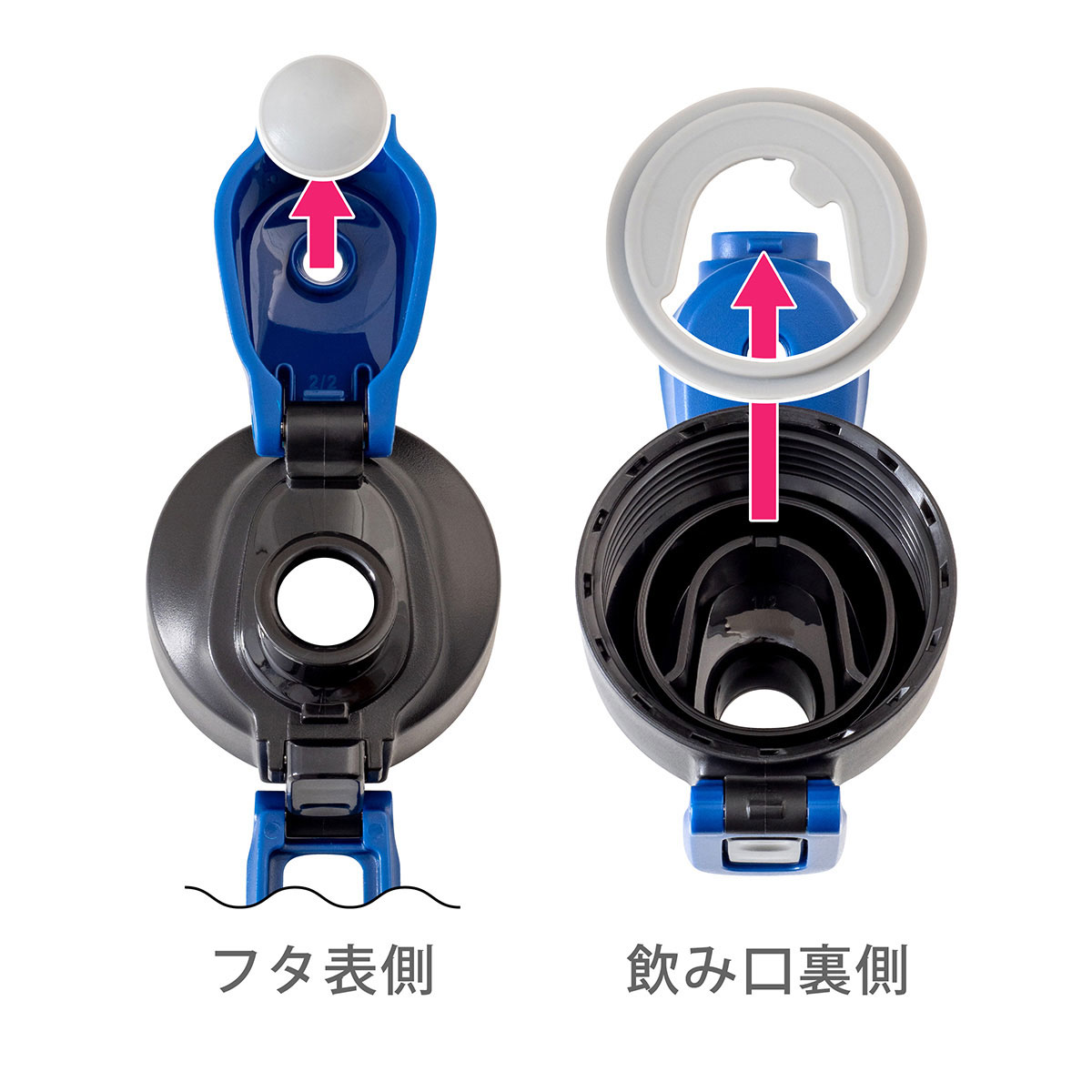 AQUAGE（アクアージュ）ダイレクトスポーツボトル 軽量 直飲み ポーチ